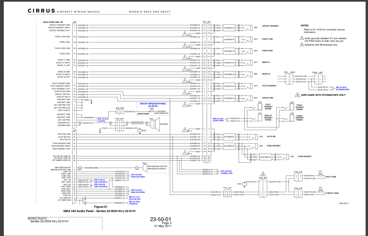 Cirrus SR22 Wiring Diagram Manual Download | Pius Parts